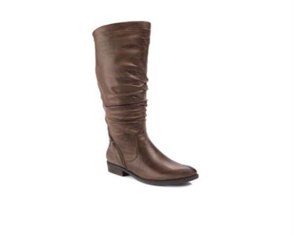 Botas de cano alto BareTraps Yulissa, tamanho 6 M, cogumelo, micro marrom