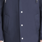 Tommy Hilfiger Masculino Emborrachado PU Comprimento Médio Com Capuz Azul Tamanho Médio