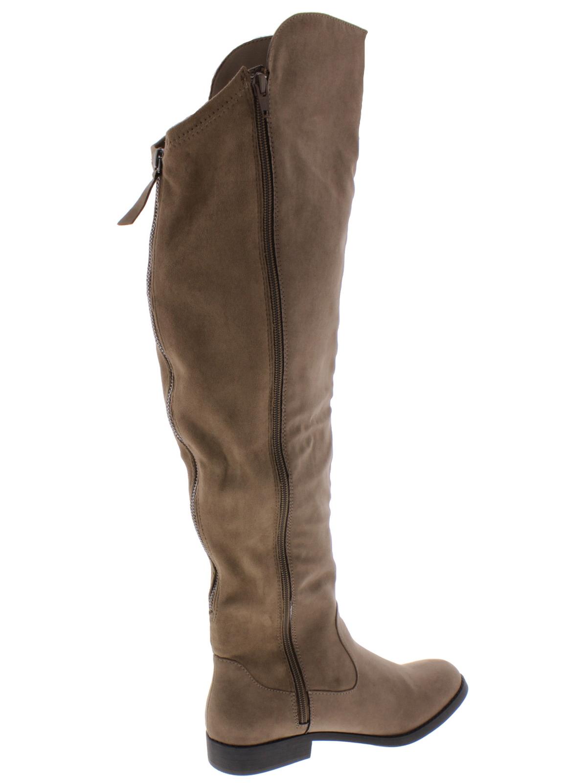 Botas Hayley Wide Calf de cano alto femininas Style &amp; Co., tamanho 6,5 M, cor taupe