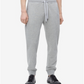 Calça de moletom masculina Calvin Klein com cordão mesclado e ajuste atlético, cinza, tamanho XX-G