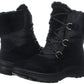 Botas Bare Traps Aero Leather Femininas Biqueira Redonda Cano Baixo para Clima Frio, Pretas, Tamanho 5,5 M