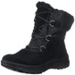 Botas Bare Traps Aero Leather Femininas Biqueira Redonda Cano Baixo para Clima Frio, Pretas, Tamanho 5,5 M
