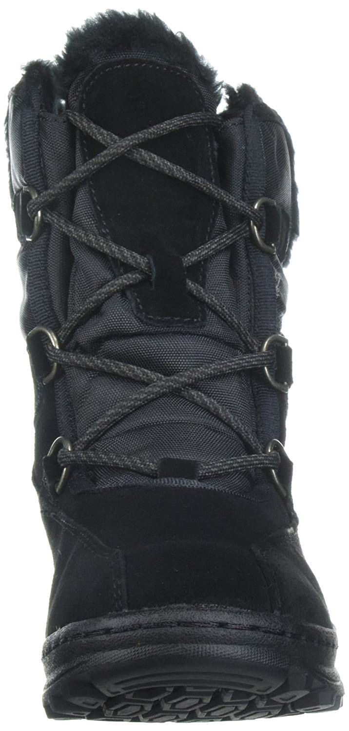 Botas Bare Traps Aero Leather Femininas Biqueira Redonda Cano Baixo para Clima Frio, Pretas, Tamanho 5,5 M
