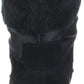 Botas Bare Traps Aero Leather Femininas Biqueira Redonda Cano Baixo para Clima Frio, Pretas, Tamanho 5,5 M