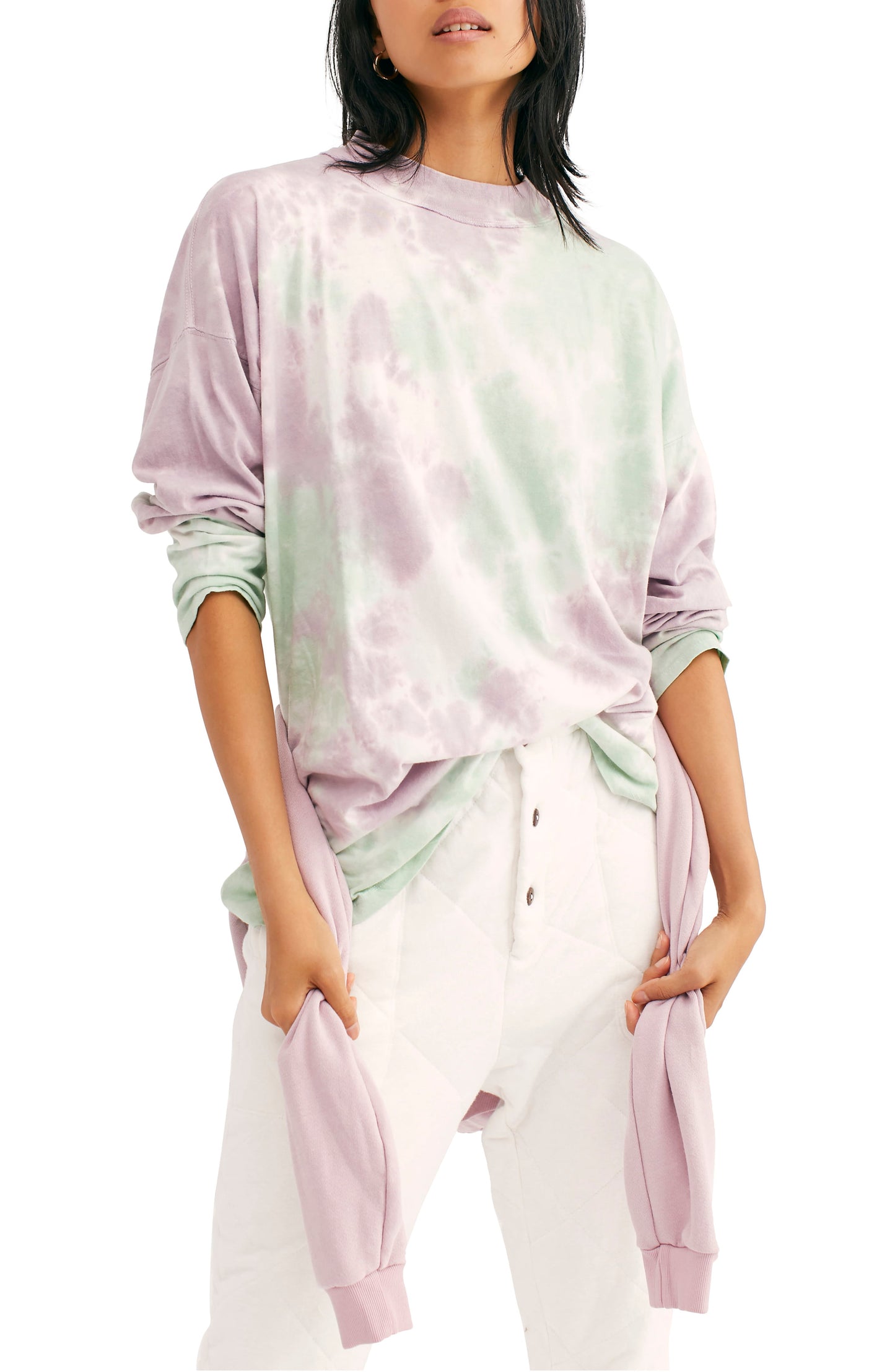 Blusa tie-dye feminina Anns Cottage Be Free verde tamanho pequeno