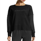 Moletom Champion Heritage Cotton Mix Texture Feminino Preto Tamanho Médio