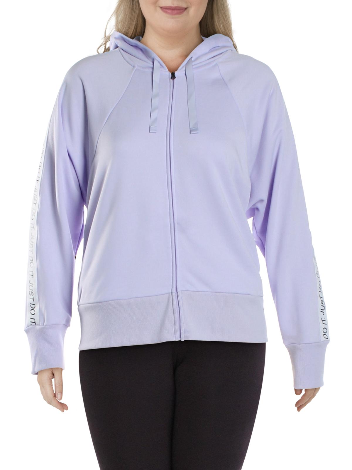 Moletom Nike Get Fit Fitness com capuz, roxo, tamanho extragrande