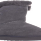 Botas de neve femininas estilo &amp; co com fivela Accent Tiny 2 bico redondo em couro, tamanho 7 M, cinza