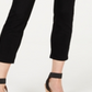Calça jeans skinny cropped feminina INC International Concepts, preta, tamanho 0