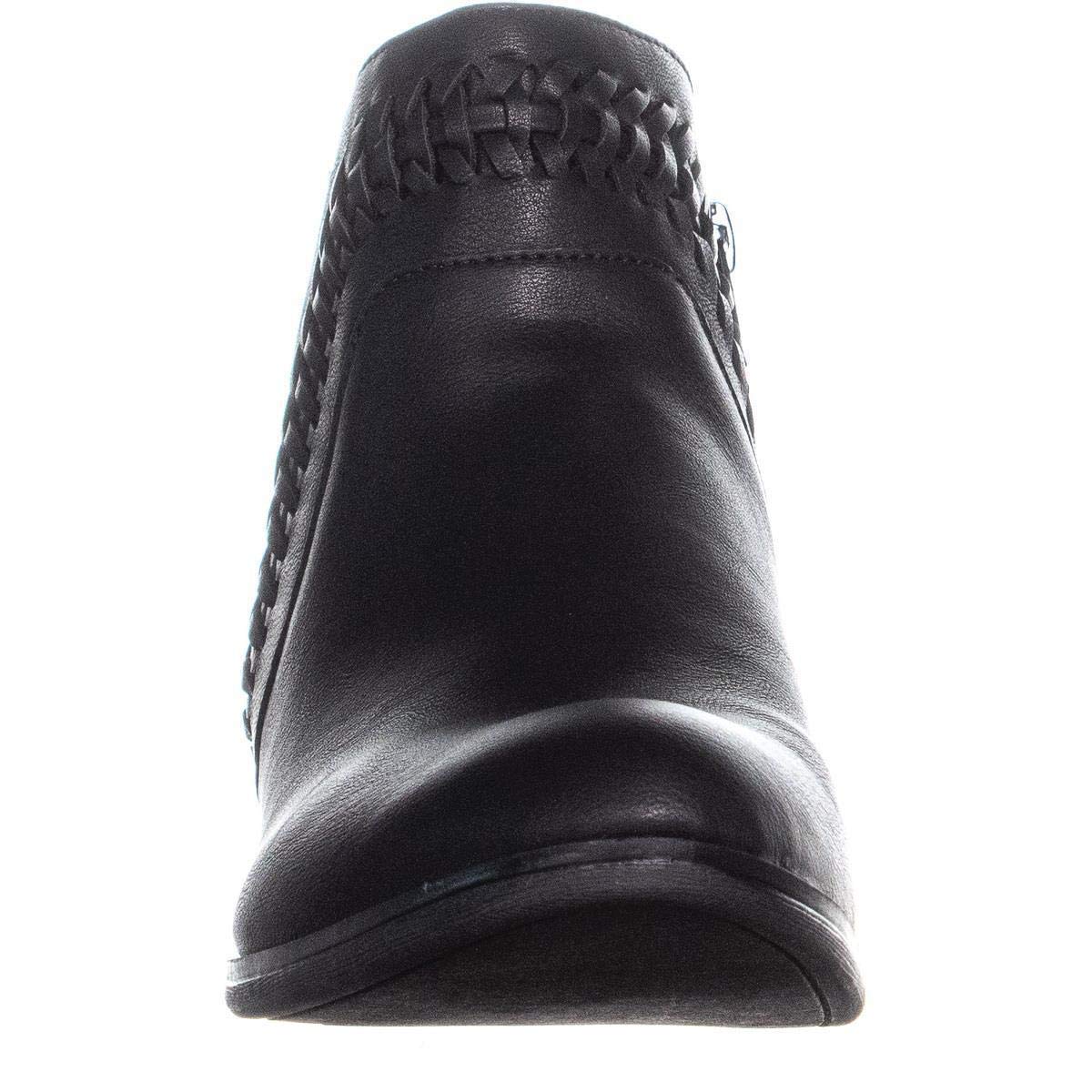 Botas femininas American Rag Audra Almond Toe na altura do tornozelo, pretas, tamanho 6,5 M