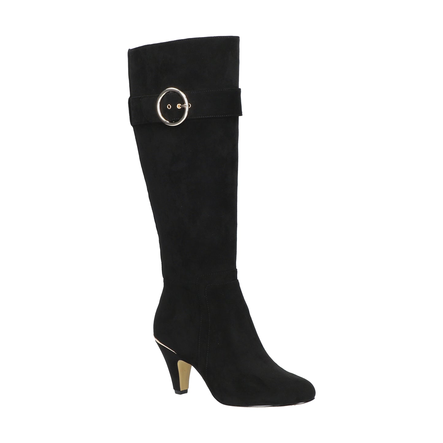 Botas femininas Bella Vita Braxton de cano alto, pretas, tamanho 7,5 N