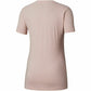 Camiseta feminina Columbia estampada de manga curta com gola redonda e top esportivo rosa tamanho XS