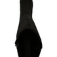 Bar III Feminino Preto 0.5 Plataforma Elástica Gore Lug Solado Acolchoado Gypsee Biqueira Redonda Salto Bloco Zíper Salto Botas 10 M