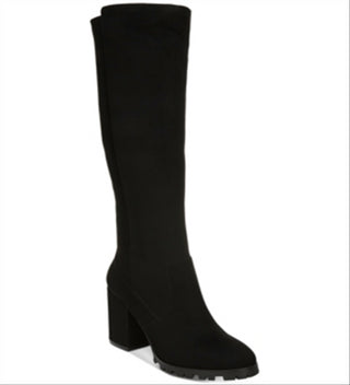 Bar III Feminino Preto 0.5 Plataforma Elástica Gore Lug Solado Acolchoado Gypsee Biqueira Redonda Salto Bloco Zíper Salto Botas 10 M