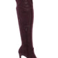 Botas femininas Thalia Sodi Clarissa Tall acima do joelho, roxas, tamanho 9 M