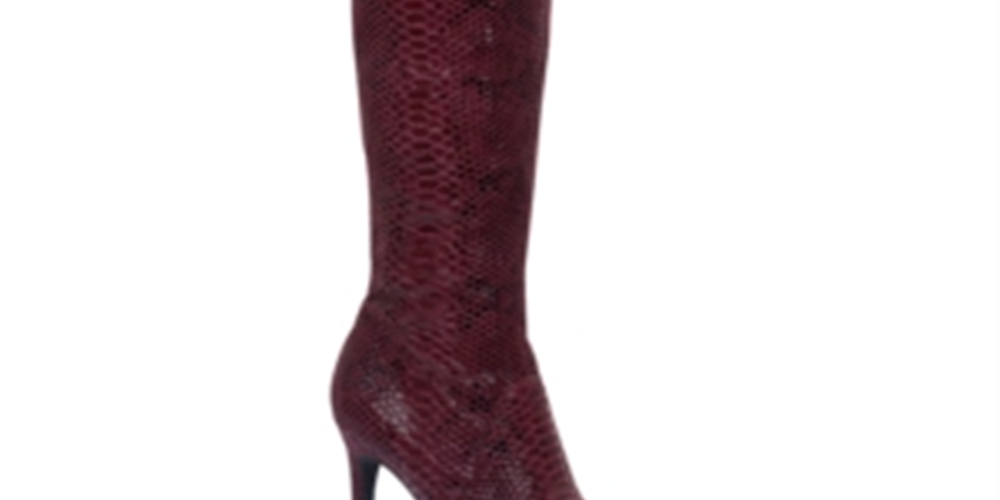 Botas femininas Thalia Sodi Clarissa Tall acima do joelho, roxas, tamanho 9 M