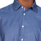 Camisa social masculina com gola estampada Ryan Seacrest Distinction, azul, tamanho 32-33