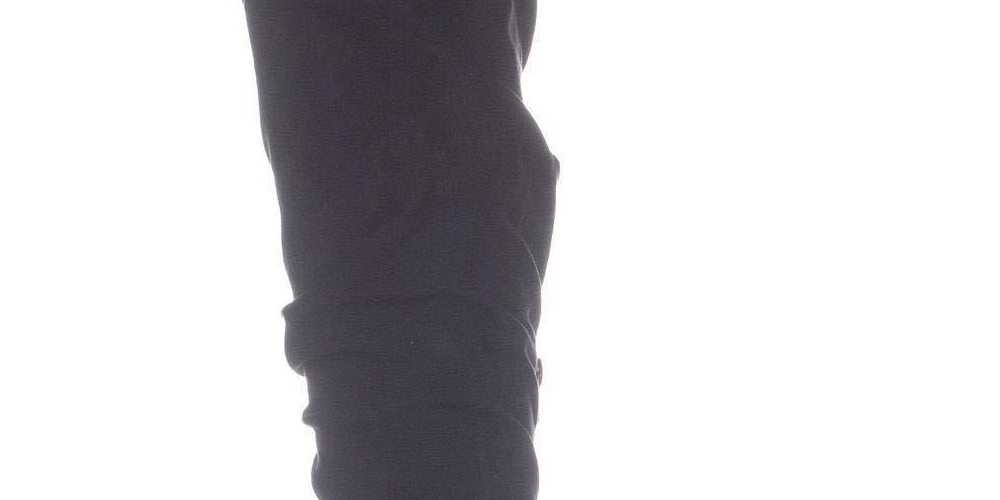 Botas Bar III Edina de camurça sintética femininas, cano médio, pretas, 5 tamanhos médios