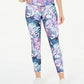 Leggings esportivas femininas Ioga Fitness Ideologia Roxo Multi Tamanho M
