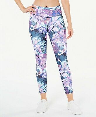 Leggings esportivas femininas Ioga Fitness Ideologia Roxo Multi Tamanho M
