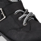 Botas femininas estilo &amp; co Miiah com bico fechado e cano curto, pretas, tamanho 6,5 M