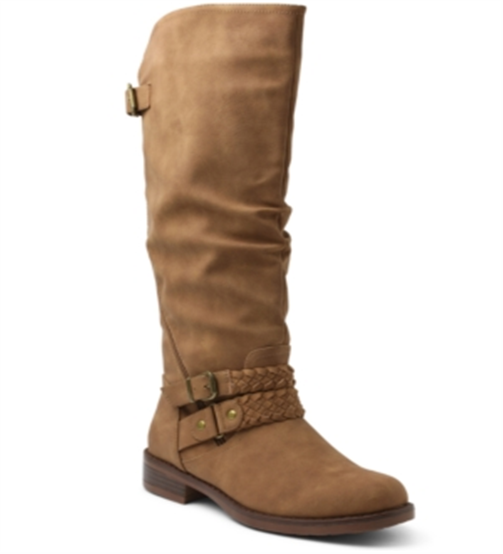 Botas de montaria altas Xoxo Mackinley, calçados femininos, marrom, tamanho 6