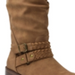 Botas de montaria altas Xoxo Mackinley, calçados femininos, marrom, tamanho 6