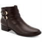 Botas femininas Charter Club Jaimee com bico fechado e cano curto, marrom, tamanho 9,5 m