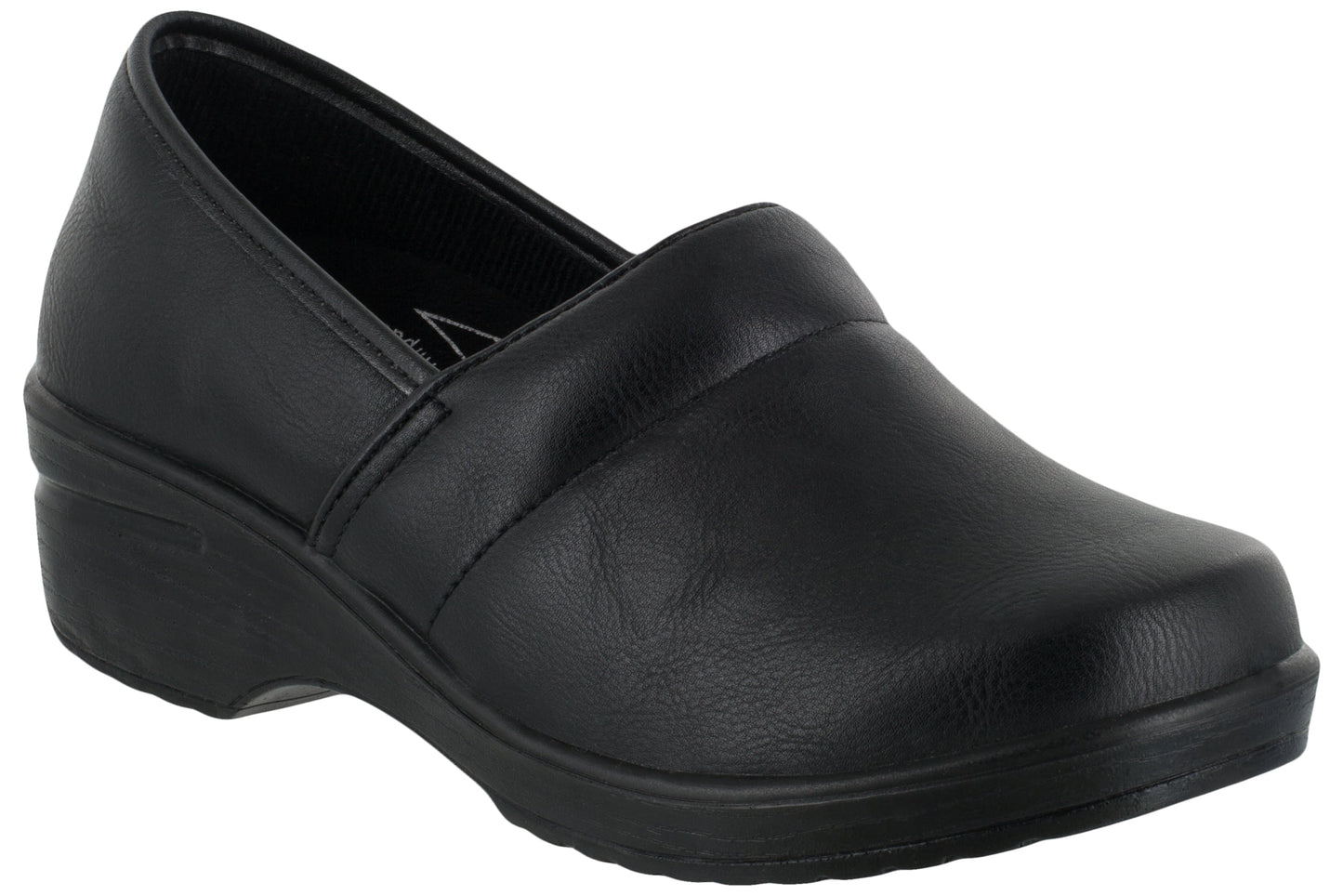 Sapato de trabalho antiderrapante Easy Street feminino, preto, tamanho 7 M