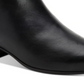 Botas Calvin Klein Jipsy Femininas de Couro com Salto Bloco, Pretas, Tamanho 6