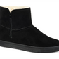 Botas de neve femininas Journee Collection com detalhes em pele e plataforma Stelly, bico redondo, zíper, tamanho 7 M