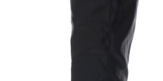 Botas de montaria femininas American Rag Emilee de couro sintético até o joelho, pretas, tamanho 9,5