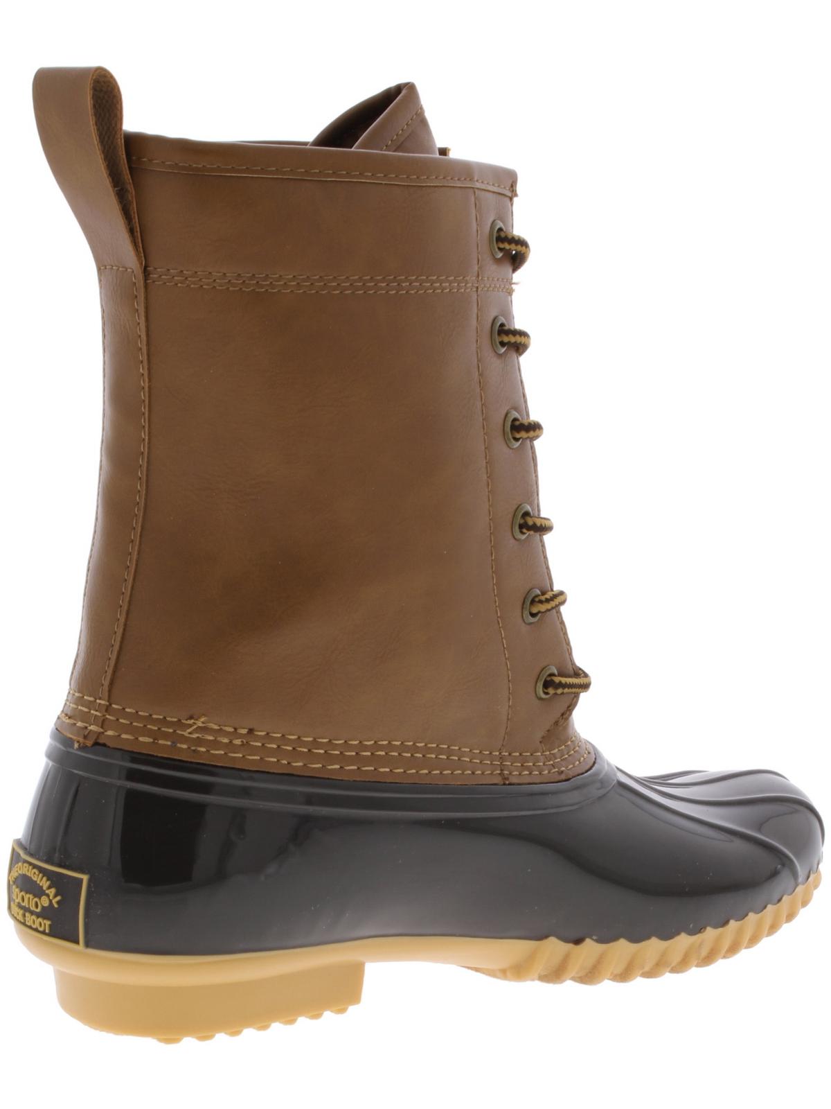 Botas de chuva Sporto Ariel de couro sintético até o tornozelo, tamanho 8,5 M, femininas