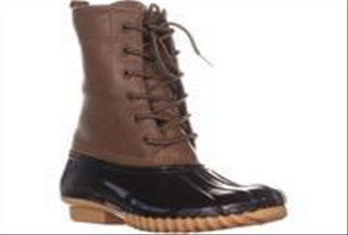 Botas de chuva Sporto Ariel de couro sintético até o tornozelo, tamanho 8,5 M, femininas