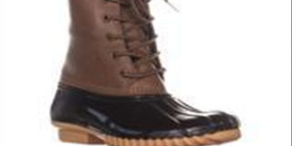 Botas de chuva Sporto Ariel de couro sintético até o tornozelo, tamanho 8,5 M, femininas