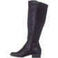 Botas femininas Alfani Kallumm Fabric bico redondo cano médio, pretas, tamanho 6M