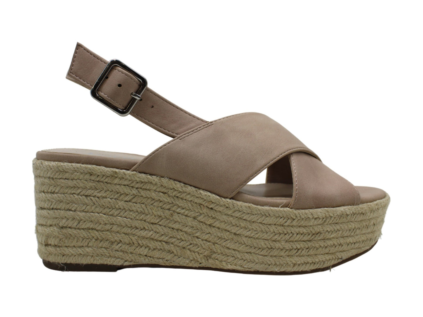 Sandálias plataforma casuais femininas Bar III Bianka com bico aberto, rosa, tamanho 6,5 M