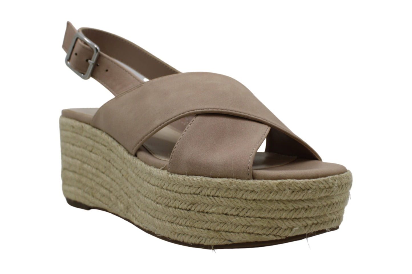 Sandálias plataforma casuais femininas Bar III Bianka com bico aberto, rosa, tamanho 6,5 M