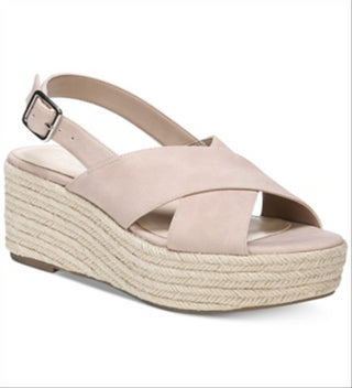 Sandálias plataforma casuais femininas Bar III Bianka com bico aberto, rosa, tamanho 6,5 M