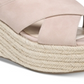 Sandálias plataforma casuais femininas Bar III Bianka com bico aberto, rosa, tamanho 6,5 M