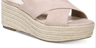 Sandálias plataforma casuais femininas Bar III Bianka com bico aberto, rosa, tamanho 6,5 M