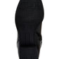 Botas de montaria femininas Charter Club Jeanolal de couro com bico fechado e cano alto, pretas, tamanho 7 M