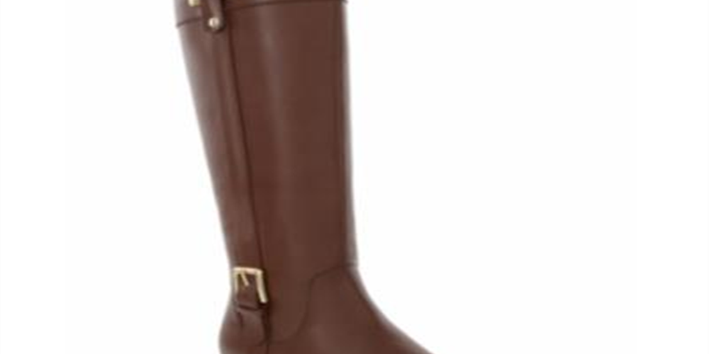 Botas de montaria Karen Scott Deliee2 femininas, marrom, tamanho 9,5 m
