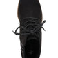Botas femininas Rizio de camurça sintética com cadarço, pretas, tamanho 9,5