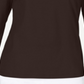 Blusa feminina Karen Scott de algodão com camadas, marrom, tamanho médio