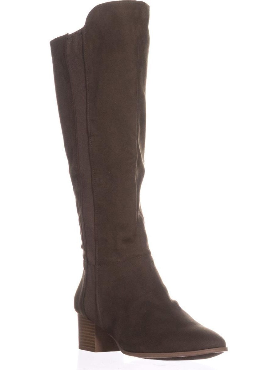 Botas femininas SC35 Finnly de cano alto, verde-pinho, tamanho 9 M