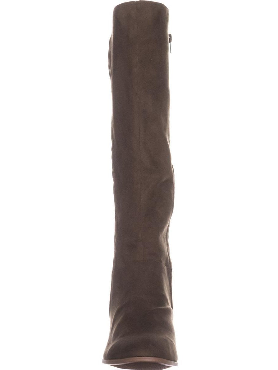 Botas femininas SC35 Finnly de cano alto, verde-pinho, tamanho 9 M