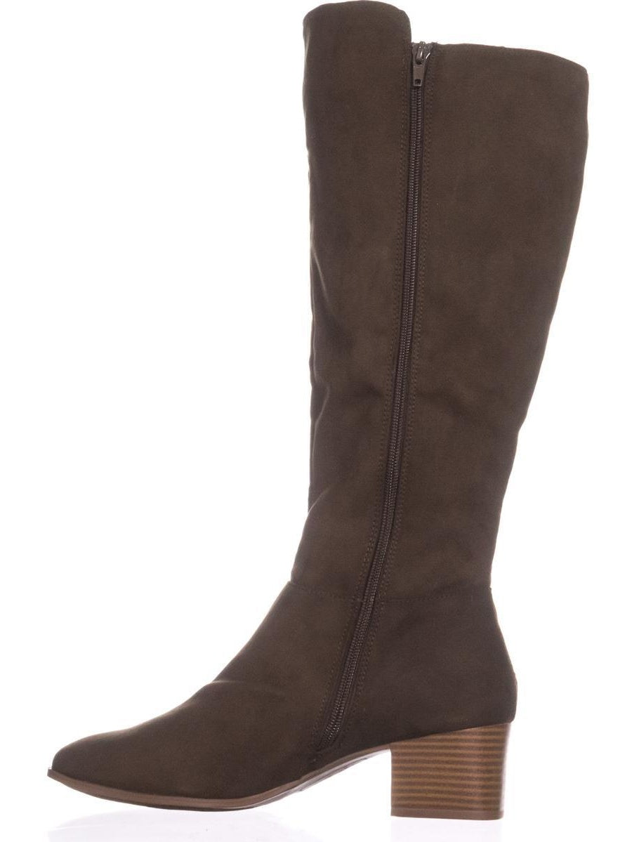 Botas femininas SC35 Finnly de cano alto, verde-pinho, tamanho 9 M