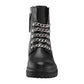 Botas femininas casuais Circus by Sam Edelman Gili Combat Boot - Preto, tamanho 6,5 M