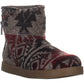 Botas femininas Ashley de pele sintética, bico fechado, cano curto, tamanho 11 M, cinza